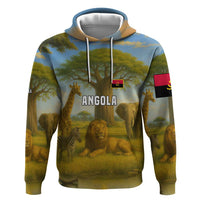Angola Hoodie with Savannah Wildlife Design and African Animal - Shopicos