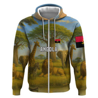 Angola Hoodie with Savannah Wildlife Design and African Animal - Shopicos