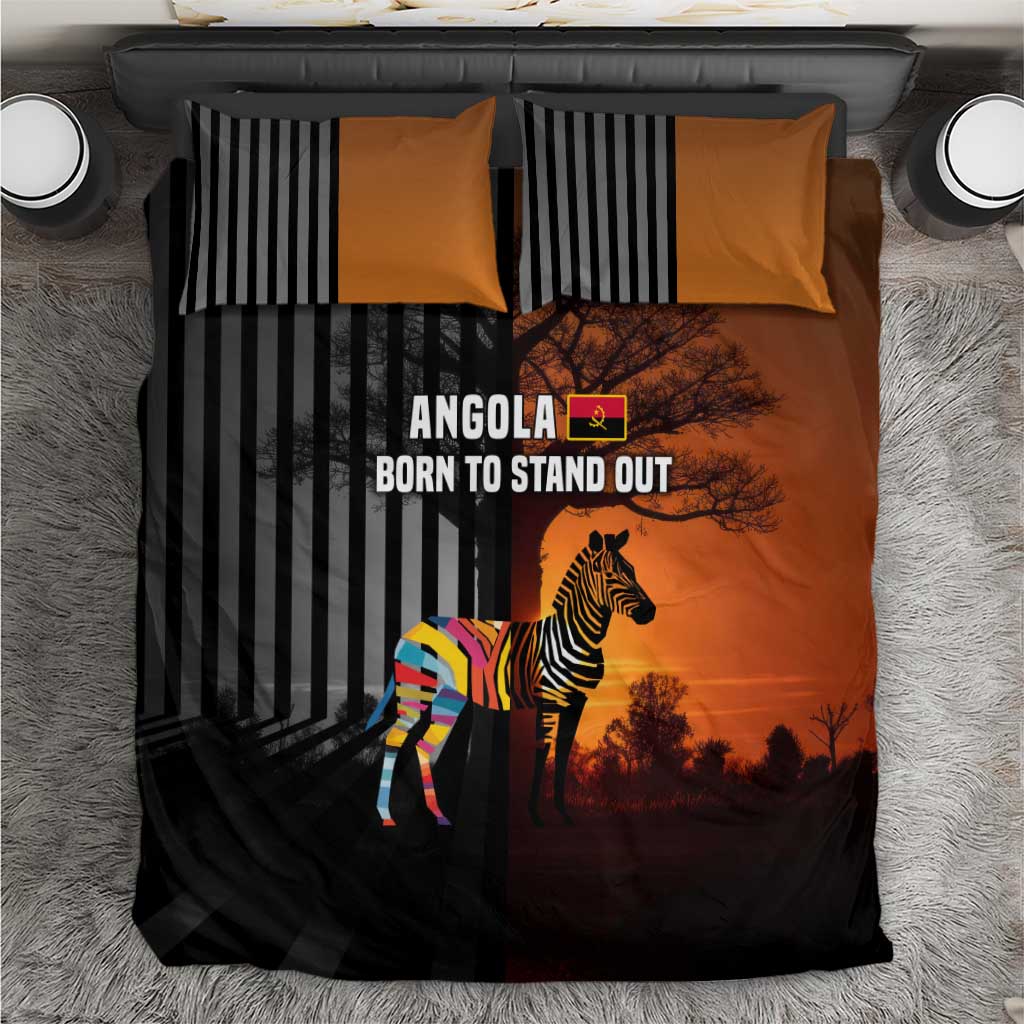 Angola Bedding Set with Sunset Zebra Design and African Nature - Shopicos