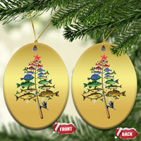 Xmas Fishing Christmas Ornament Colorful Fish Aquatic Christmas Tree Fisherman - Shopicos