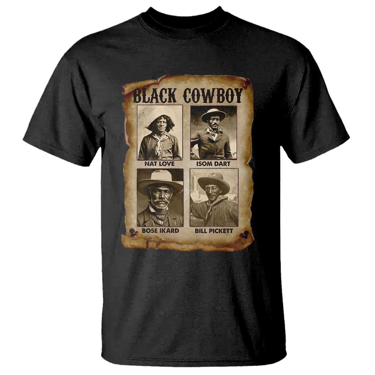 Black Cowboy T Shirt African American Legendary Cowboys Black History