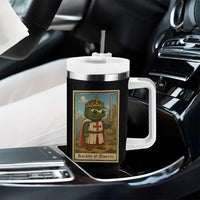Funny Knight Meme Tumbler With Handle Vintage Pepe Frog Templar Crusader Fren Soldier - Shopicos