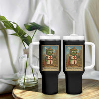 Funny Knight Meme Tumbler With Handle Vintage Pepe Frog Templar Crusader Fren Soldier - Shopicos