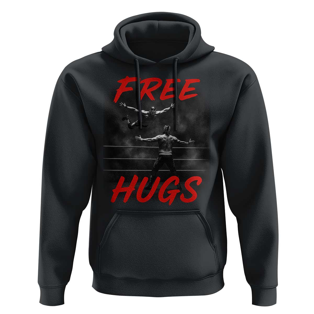 Free Hugs Wrestling Hoodie Funny Luchador Mexican Wrestler - Shopicos