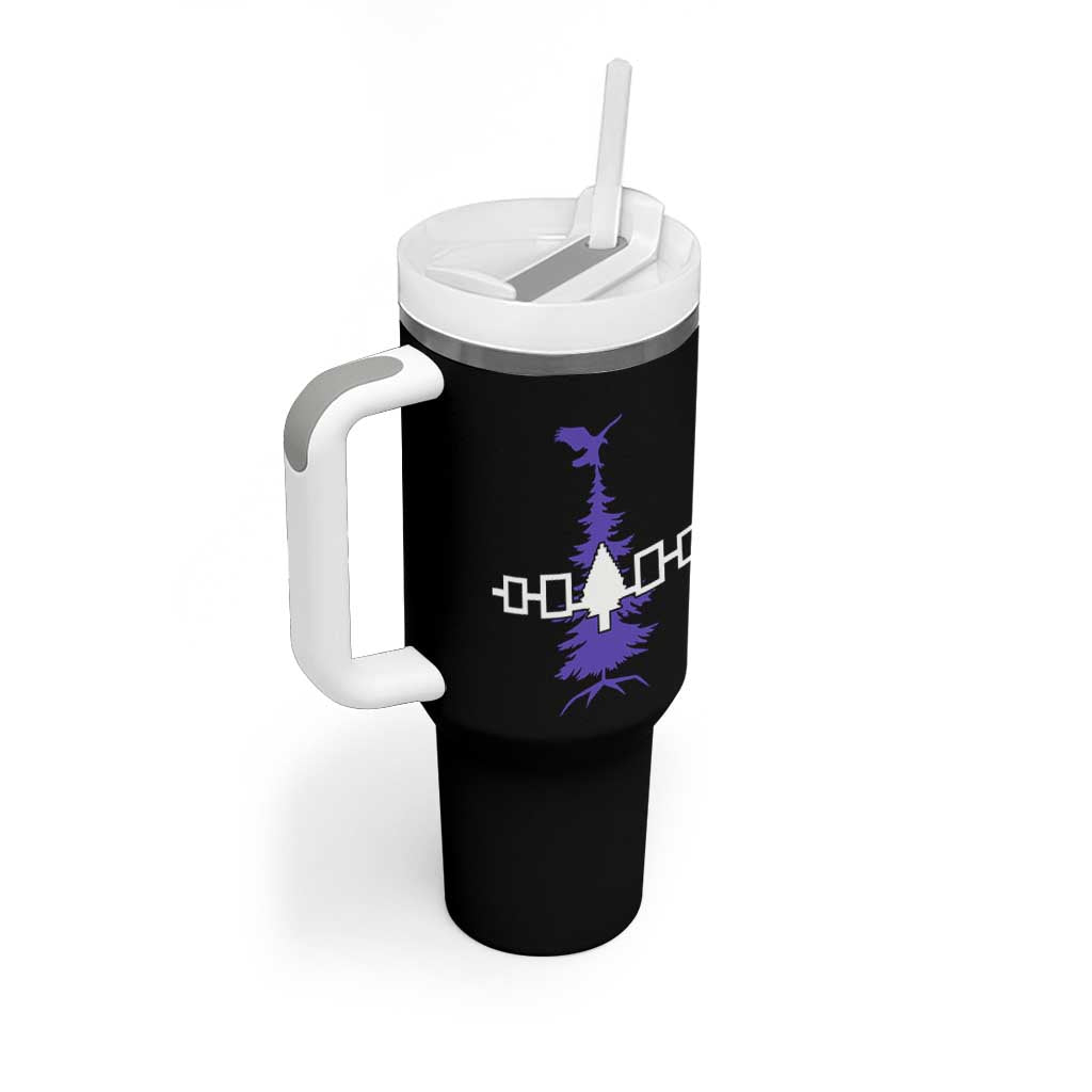 Iroquois Flag Haudenosaunee Iroquoian Native American Tribe Tree of Life Tumbler With Handle - Shopicos