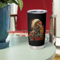 Indian American Rider Tumbler Cup Respect The Native Chief Native American Motorcycle - Shopicos