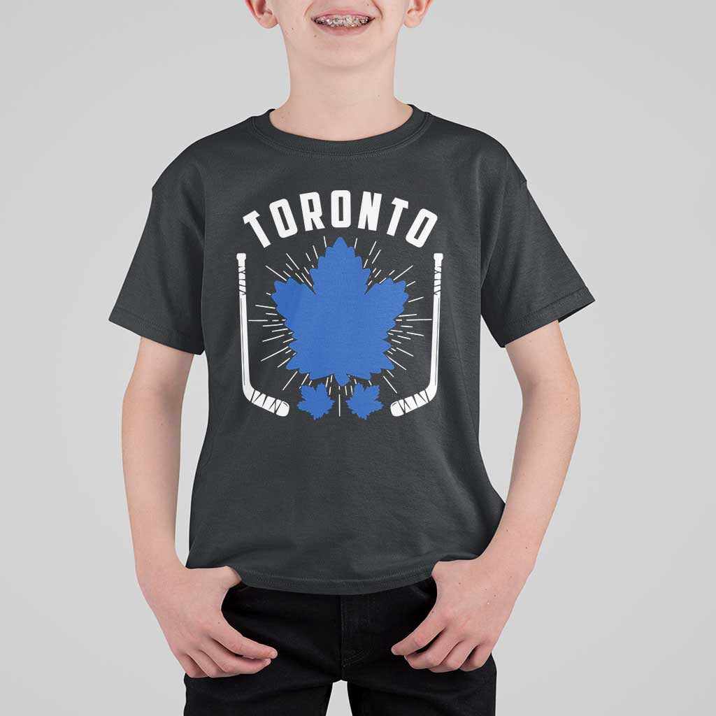 Toronto Ice Hockey Lover T Shirt For Kid Vintage Canada Gift - Shopicos