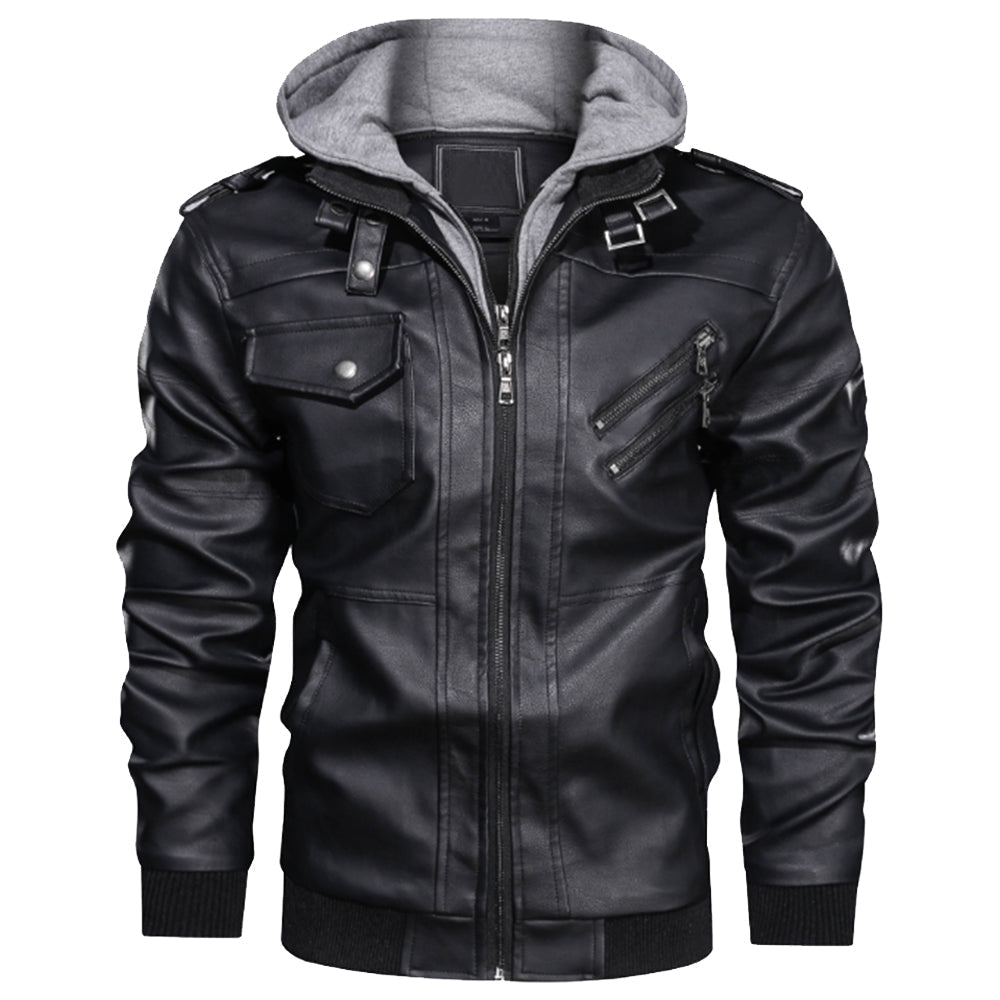 Viking Raven Bird In Flight Leather Jacket RLT12 - Shopicos