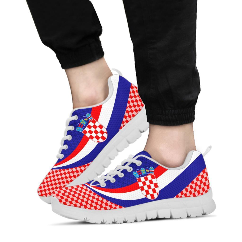 Croatia Sneakers - Croatia Coat Of Arms and  Flag Color - Shopicos
