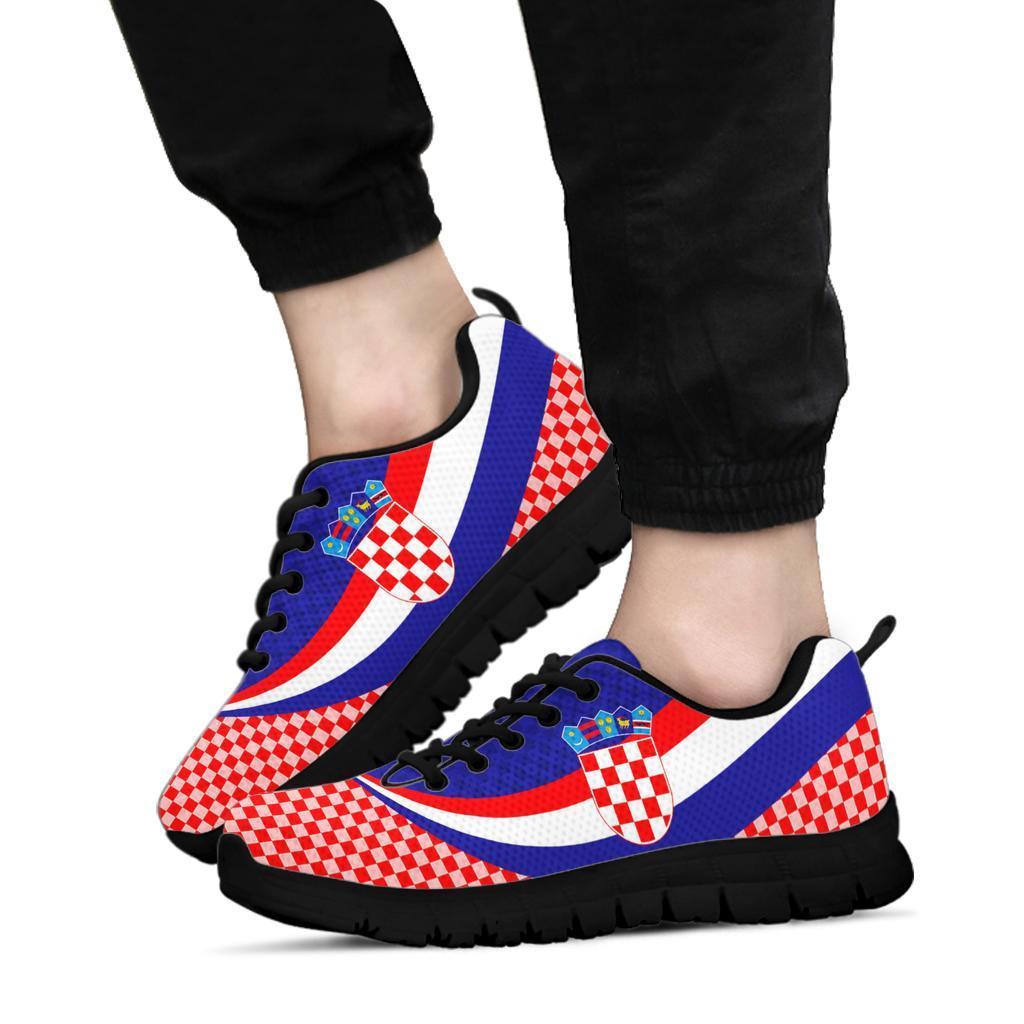 Croatia Sneakers - Croatia Coat Of Arms and  Flag Color - Shopicos