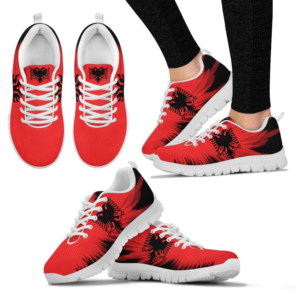 Albania Flying Flag Wings Sneaker - Shopicos