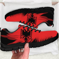 Albania Flying Flag Wings Sneaker - Shopicos