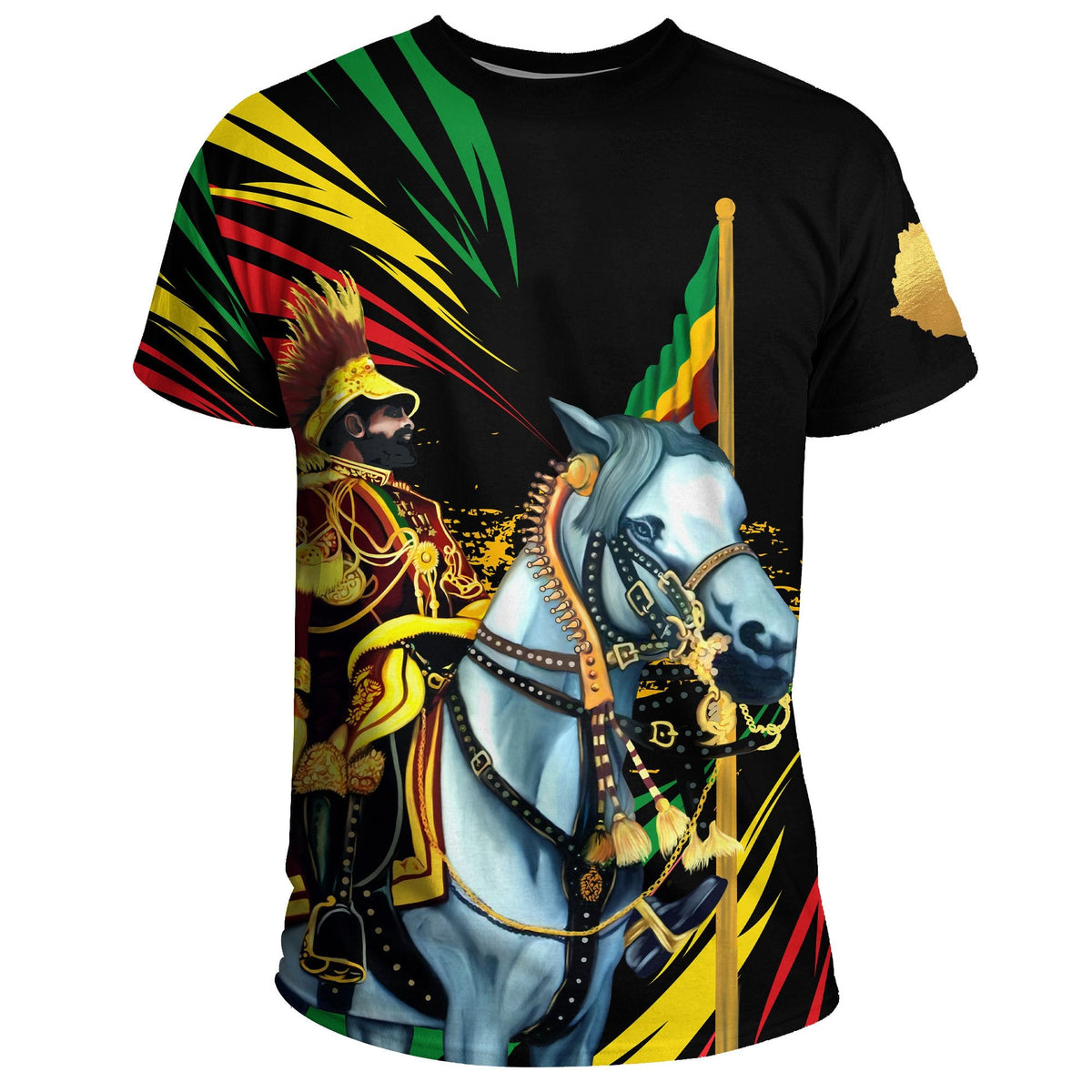 Ethiopia Emperor Haile Selassie T Shirt - Shopicos