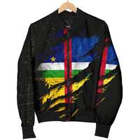 Central African Republic In Me Women's Bomber Jacket - Special Grunge Style RLT7 - Shopicos
