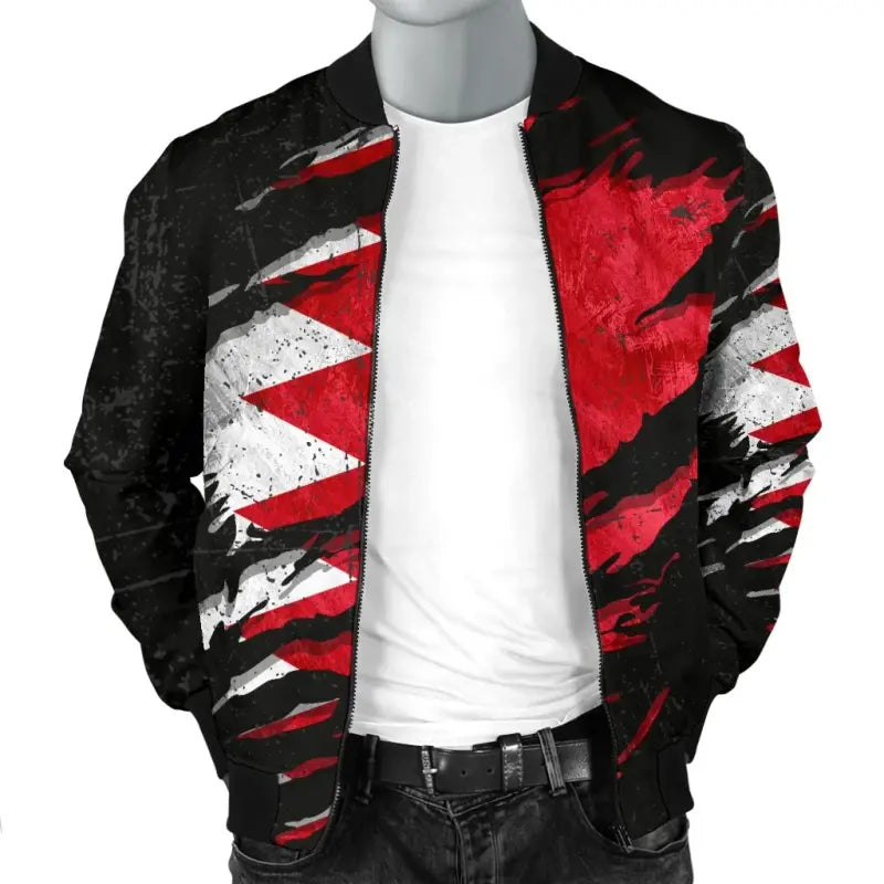 Bahrain In Me Mens Bomber Jacket - Special Grunge Style RLT8 - Shopicos