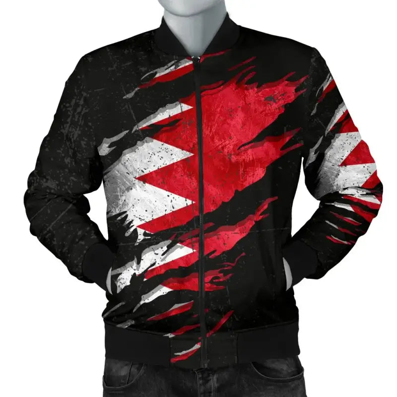 Bahrain In Me Mens Bomber Jacket - Special Grunge Style RLT8 - Shopicos