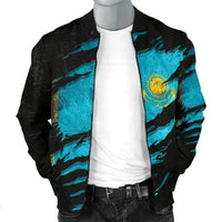 Kazakhstan In Me Mens Bomber Jacket - Special Grunge Style RLT8 - Shopicos