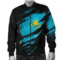 Kazakhstan In Me Mens Bomber Jacket - Special Grunge Style RLT8 - Shopicos