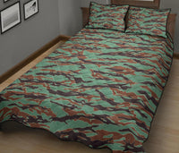 Army Guyana Tiger Stripe Camouflage Seamless Quilt Bed Set RLT8 - Shopicos