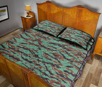 Army Guyana Tiger Stripe Camouflage Seamless Quilt Bed Set RLT8 - Shopicos