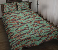 Army Guyana Tiger Stripe Camouflage Seamless Quilt Bed Set RLT8 - Shopicos
