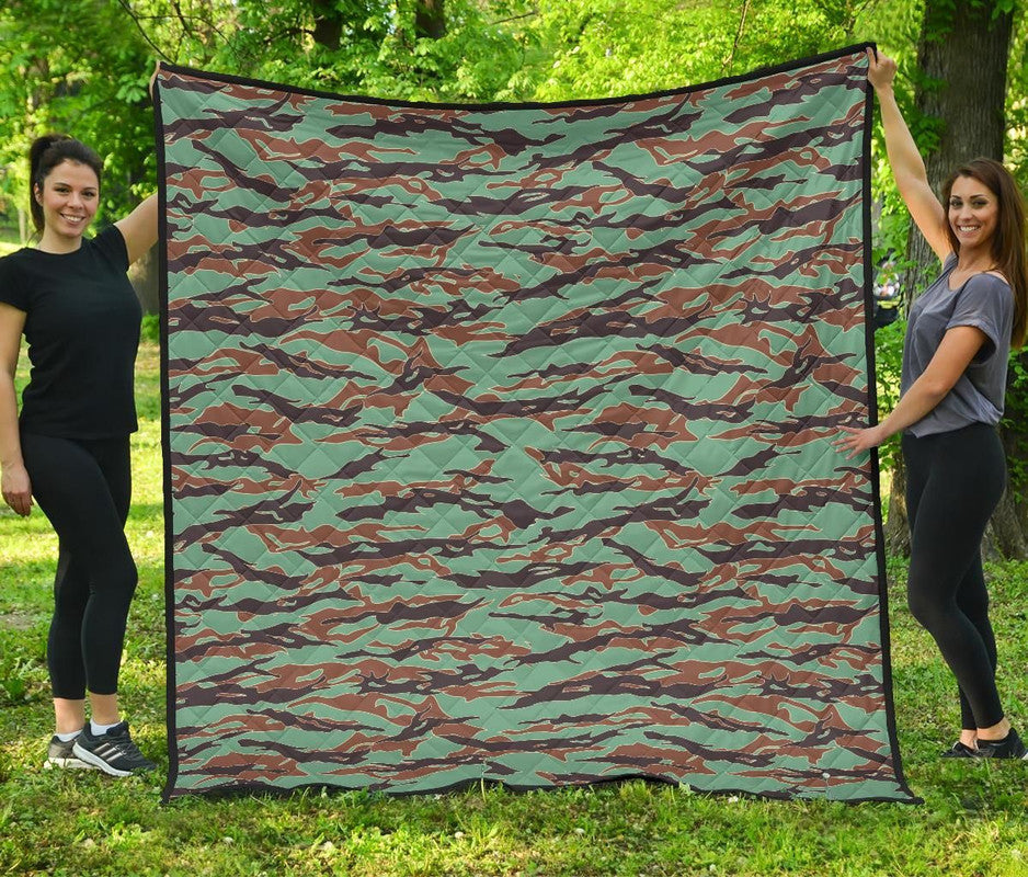 Army Guyana Tiger Stripe Camouflage Seamless Premium Quilt RLT8 - Shopicos