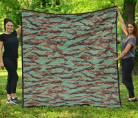 Army Guyana Tiger Stripe Camouflage Seamless Premium Quilt RLT8 - Shopicos