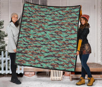 Army Guyana Tiger Stripe Camouflage Seamless Premium Quilt RLT8 - Shopicos