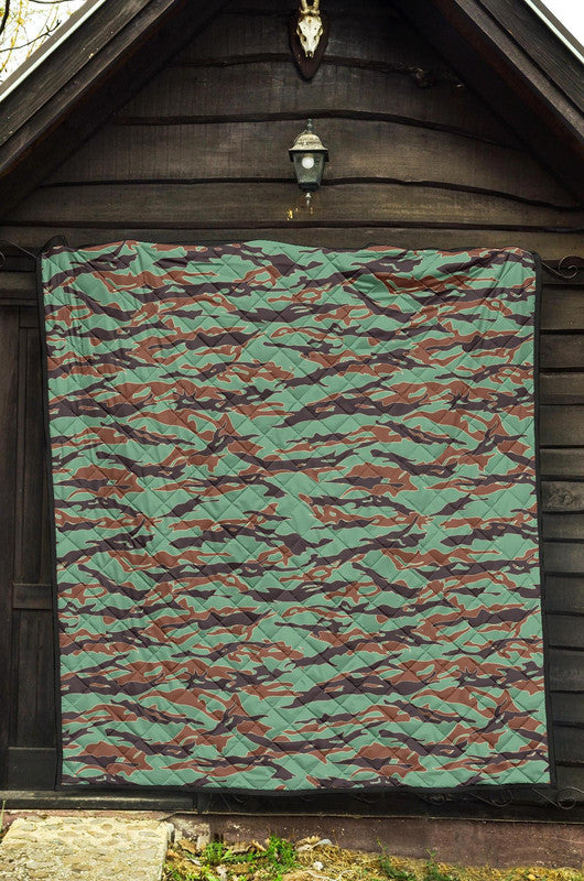 Army Guyana Tiger Stripe Camouflage Seamless Premium Quilt RLT8 - Shopicos