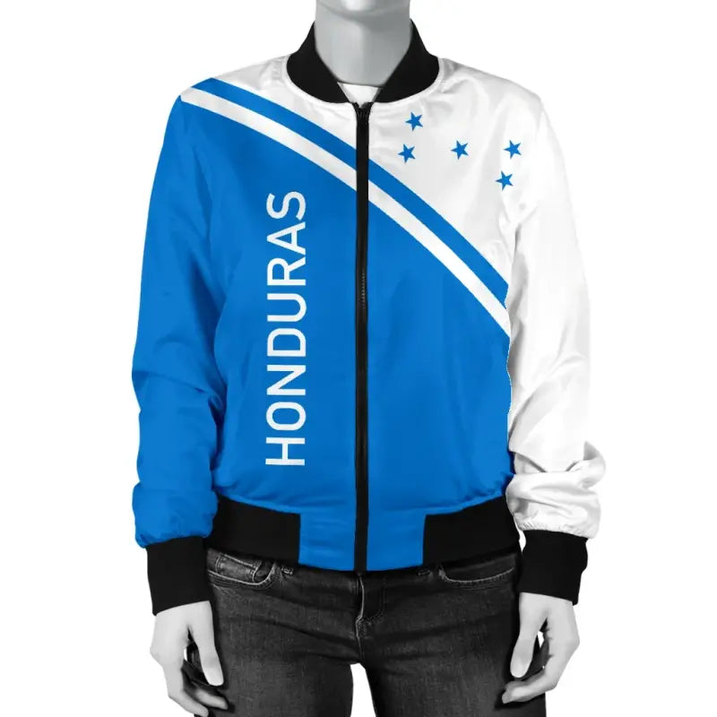 Honduras Womens Bomber Jacket - Curve Version RLT8 - Shopicos