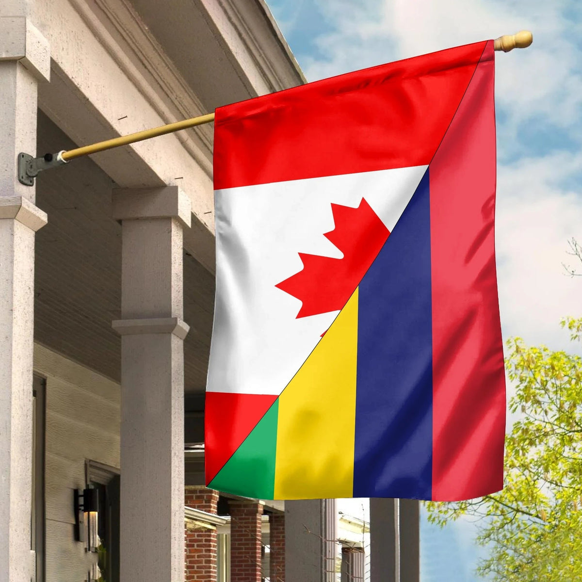 Canada Flag With Mauritius Flag RLT13 - Shopicos