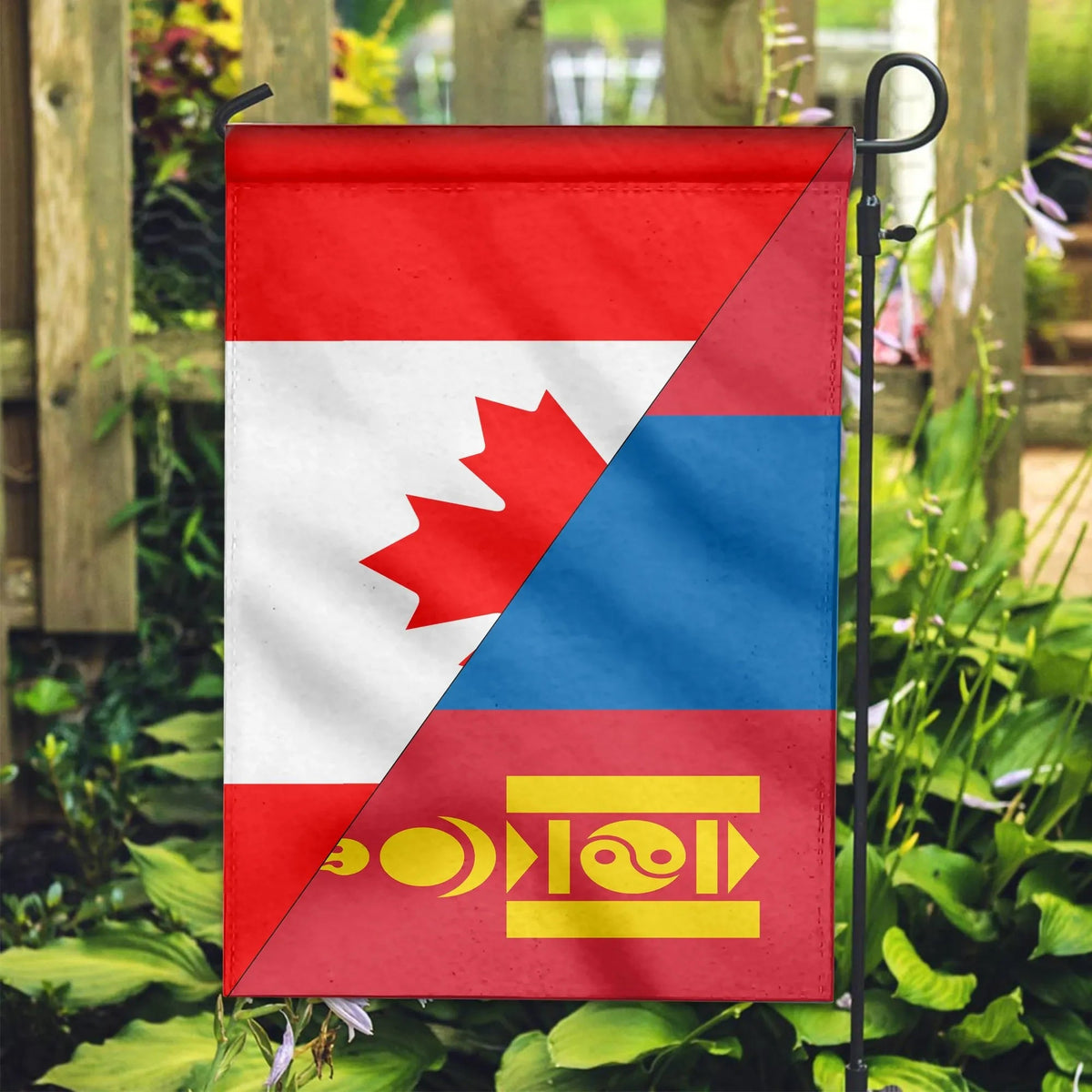 Canada Flag With Mongolia Flag RLT13 - Shopicos