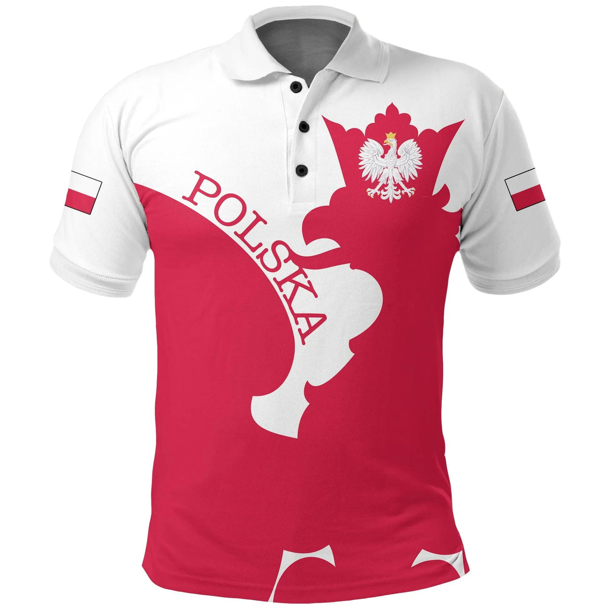 Poland Polo Shirt Flag Jersey RLT7 - Shopicos