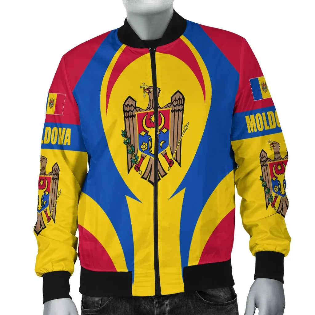 Moldova Bomber Jacket Action Flag A15 RLT13 - Shopicos