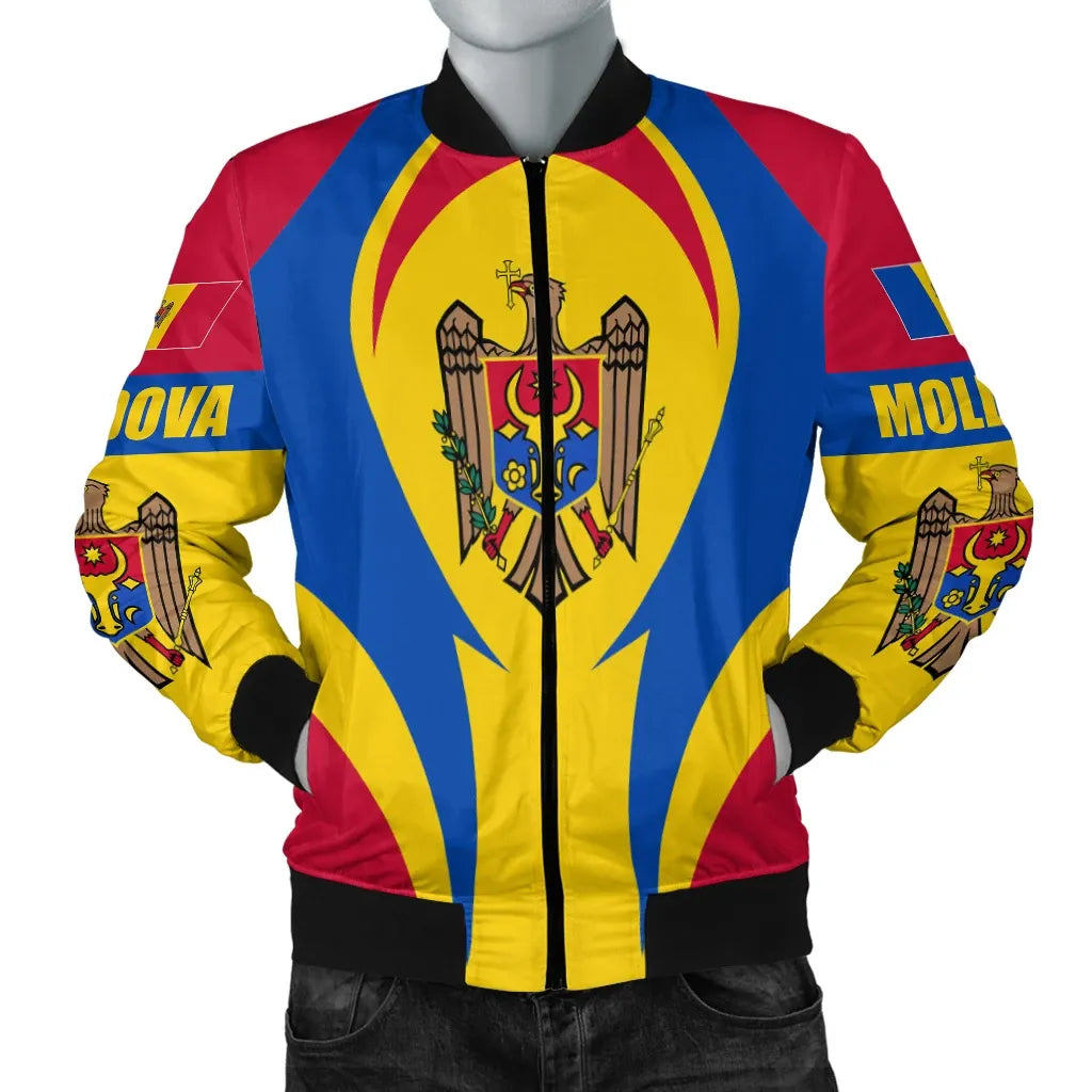 Moldova Bomber Jacket Action Flag A15 RLT13 - Shopicos