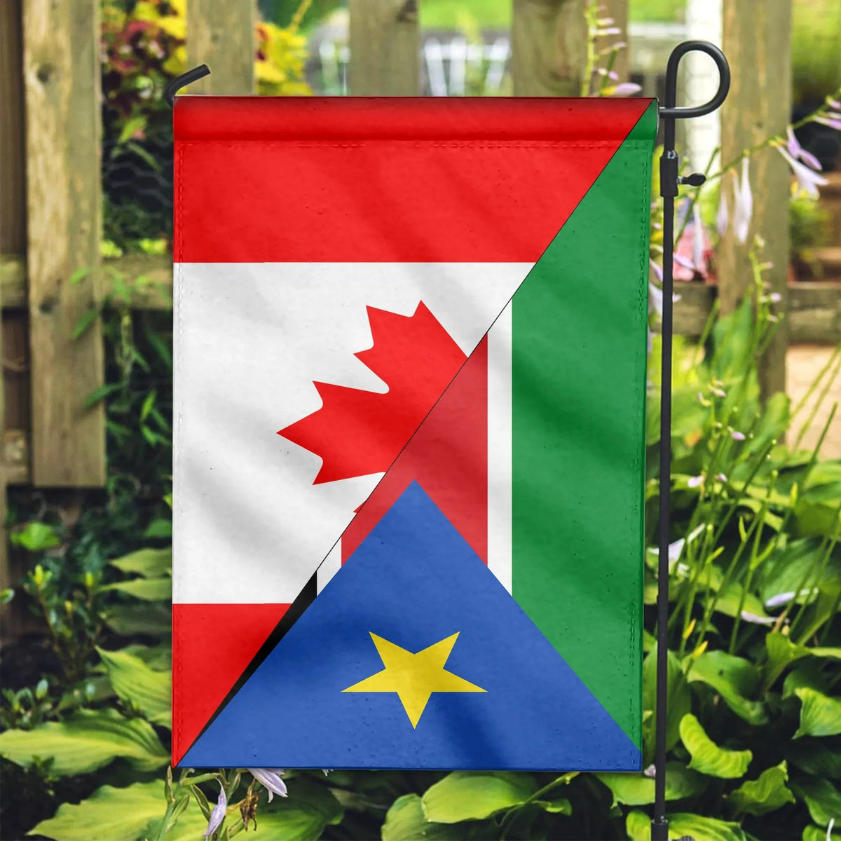 Canada Flag With South Sudan Flag RLT8 - Shopicos