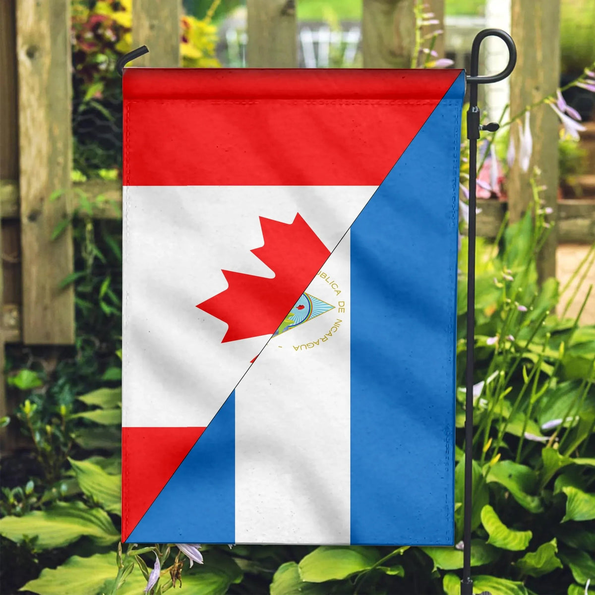 Canada Flag With Nicaragua Flag RLT8 - Shopicos