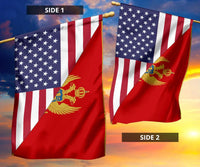 US Flag with Montenegro Flag RLT13 - Shopicos
