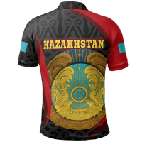 Kazakhstan Polo Shirt Kazakhstan Spirit RLT8 - Shopicos