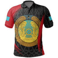 Kazakhstan Polo Shirt Kazakhstan Spirit RLT8 - Shopicos