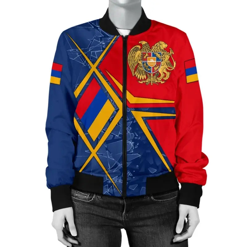 Armenia Womens Bomber Jacket - Armenia Legend RLT8 - Shopicos