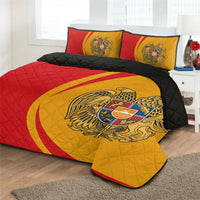 Armenia Flag Coat Of Arms Quilt Bed Set Circle 1 RLT8 - Shopicos
