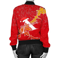 Armenia Christmas Coat Of Arms Women Bomber Jacket X Style RLT8 - Shopicos