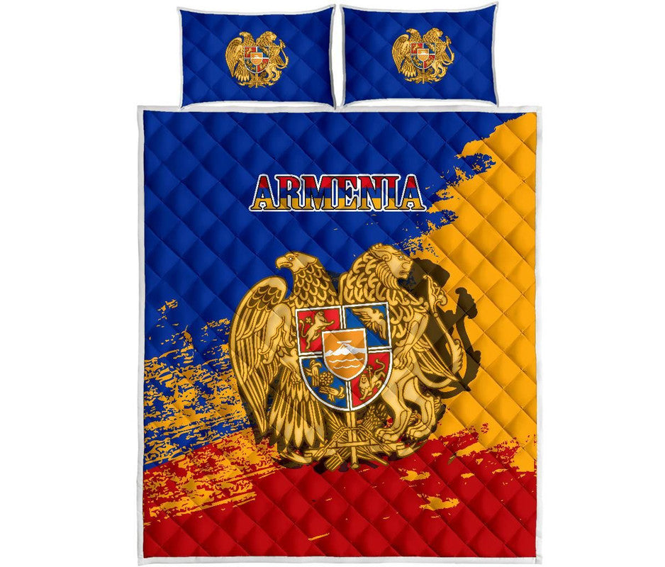 Armenia Quilt Bed Set - Armenia Blue RLT8 - Shopicos