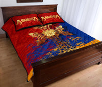 Armenia Khachkar, Armenian Cross Special Quilt Bed Set RLT8 - Shopicos