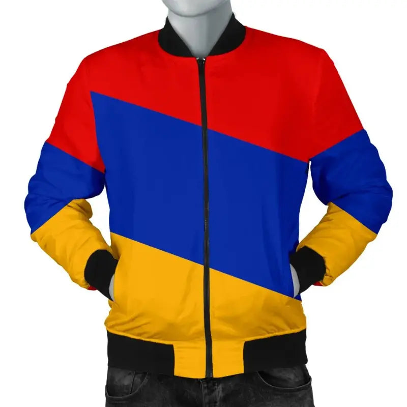 Armenia Flag Mens Bomber Jacket RLT8 - Shopicos