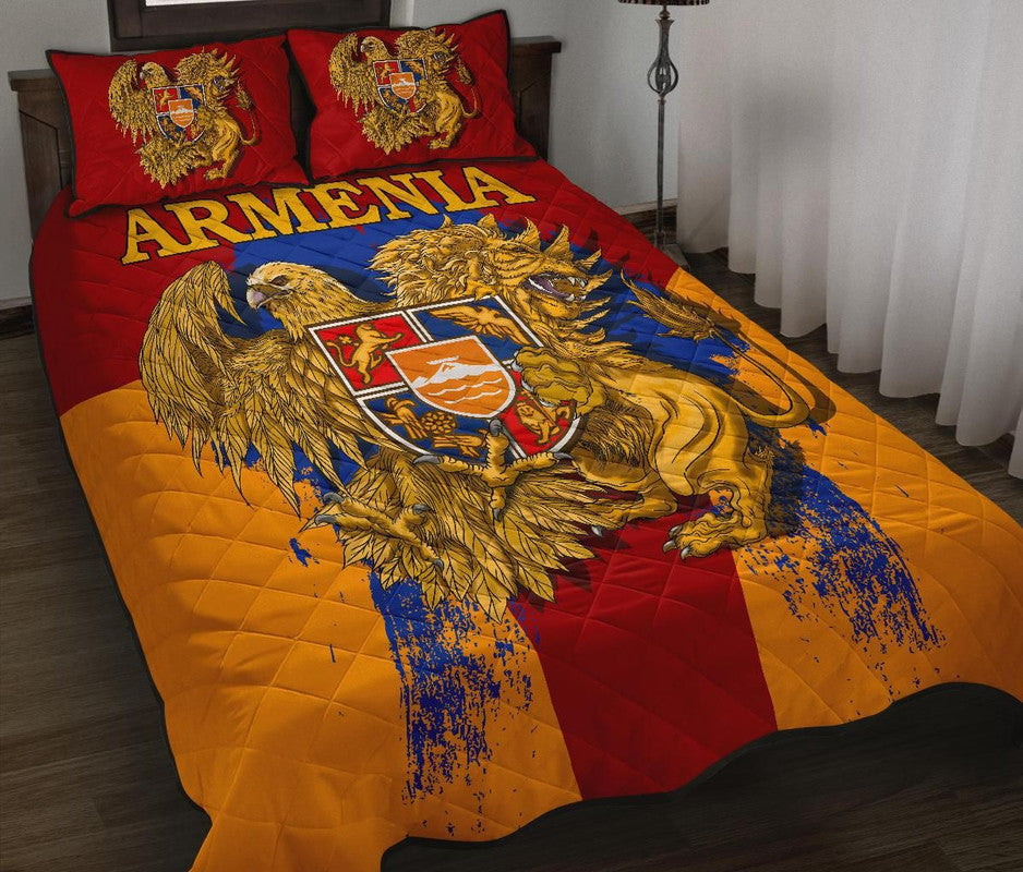 Armenia Special Coat of Arms Quilt Bed Set RLT8 - Shopicos
