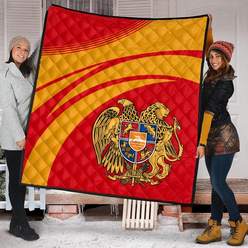 Armenia Coat Of Arms Premium Quilt Cricket RLT8 - Shopicos