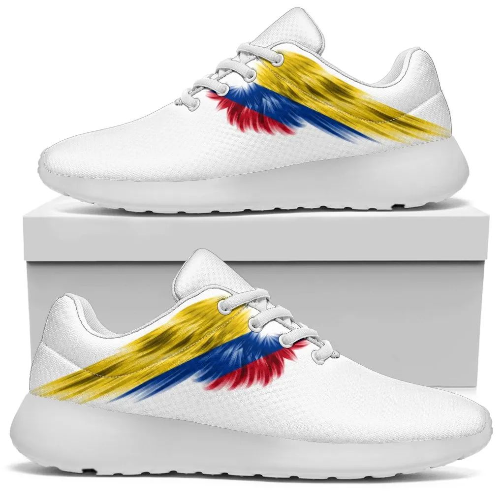 Colombia Sneakers Wings Flag (Women's/Men's) RLT7 - Shopicos