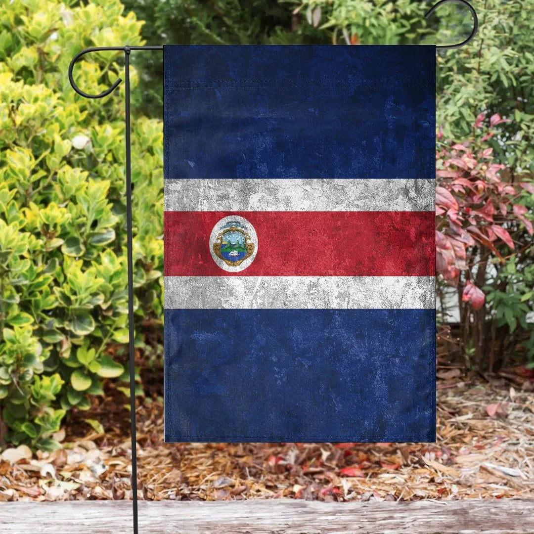 COSTA RICA  Garden Flag House Flag (Grunge Style) RLT13 - Shopicos